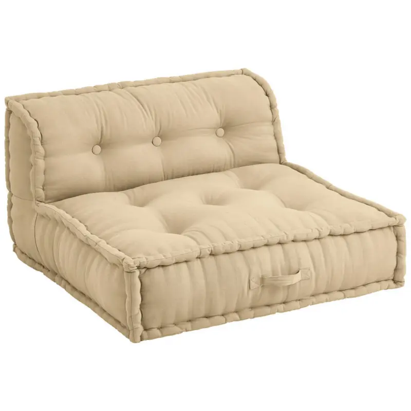Sofaelement in Webstoff Taupe