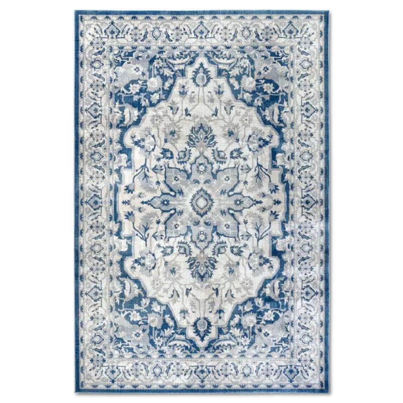 Flachwebeteppich 200/280 cm Kollektion 1869 Blau, Creme