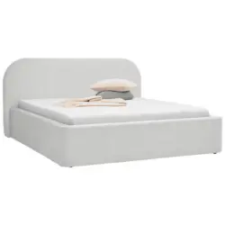 Polsterbett Creme 140/200 cm