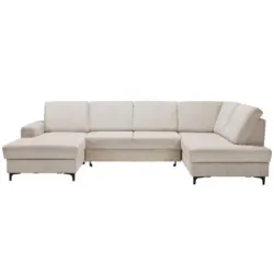 Wohnlandschaft in Cord Hellgrau