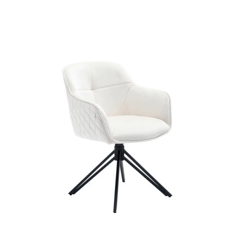 Armlehnstuhl Sitzfl&auml;che 360&deg; drehbar Samt