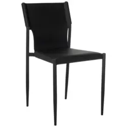 Besucherstuhl in Schwarz