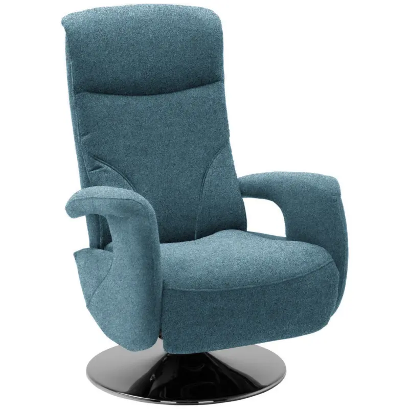 Relaxsessel in Textil Blau