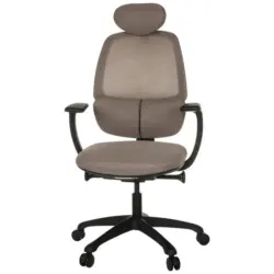 Drehstuhl in Netzbespannung Grau