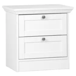 Nachtk&auml;stchen 50/50/35 cm in Wei&szlig;