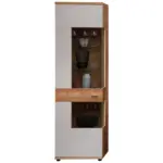 XXXLutz Lauterach - Ihr M&ouml;belhaus bei Bregenz Vitrine in teilmassiv Wildeiche Hellgrau, Eiche Artisan, Wildeiche