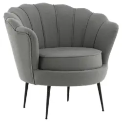 Sessel in Grau, Schwarz