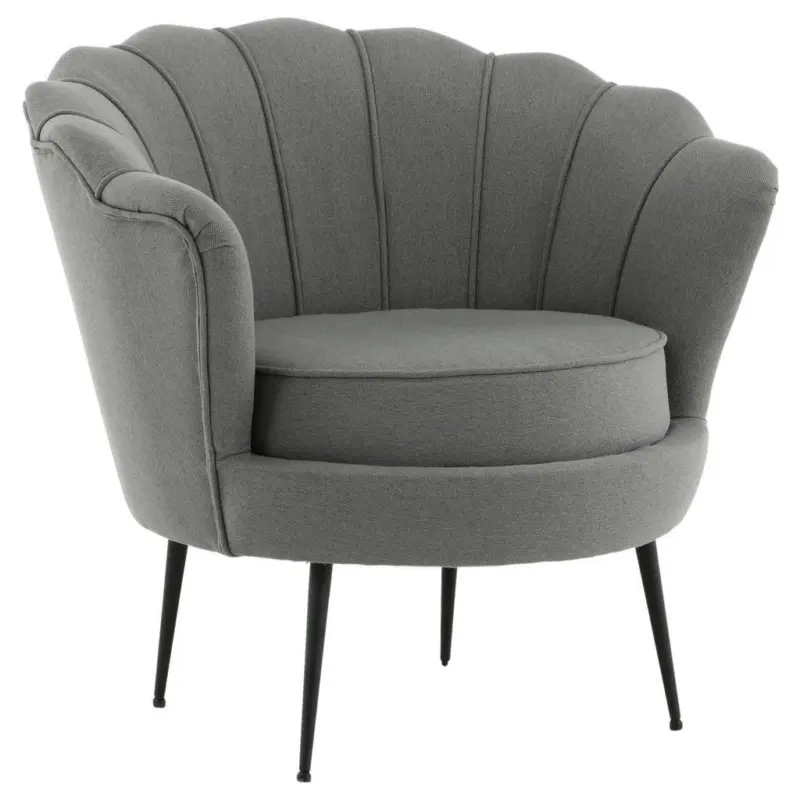 Sessel in Grau, Schwarz