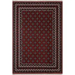 Webteppich 160/230 cm Semerkand Dunkelrot