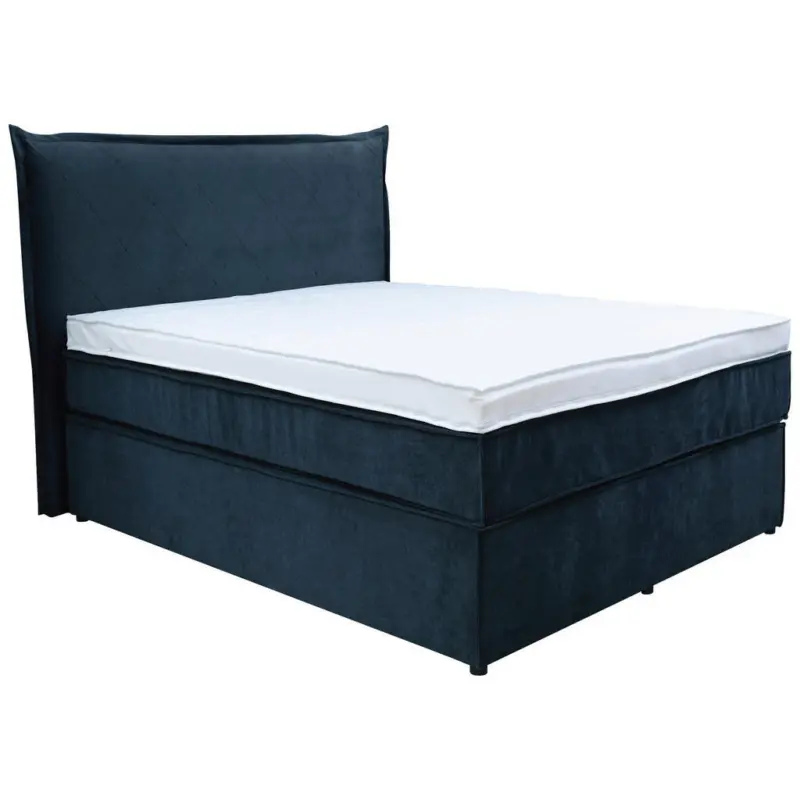 Boxspringbett 120/200 cm in Dunkelblau
