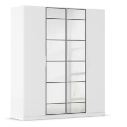 Dreht&uuml;renschrank in Schwarz, Wei&szlig;