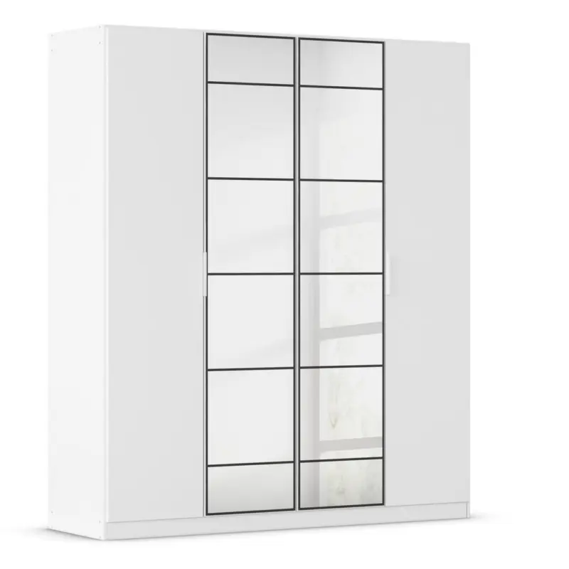 Dreht&uuml;renschrank in Schwarz, Wei&szlig;