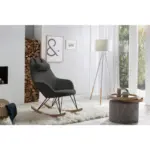 XXXLutz Lauterach - Ihr M&ouml;belhaus bei Bregenz Schaukelstuhl in Teddystoff Grau