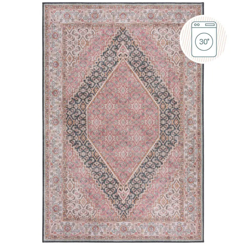 Webteppich 152/230 cm Rosa