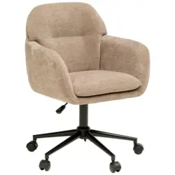 Drehstuhl in Webstoff Braun