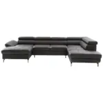 XXXLutz Lauterach - Ihr M&ouml;belhaus bei Bregenz Wohnlandschaft in Echtleder Schwarz