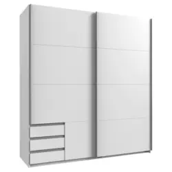 Schwebet&uuml;renschrank in Wei&szlig;