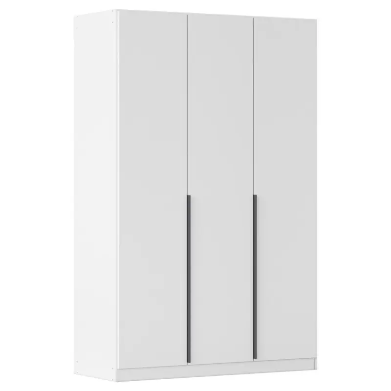 Dreht&uuml;renschrank in Wei&szlig;, Dunkelgrau