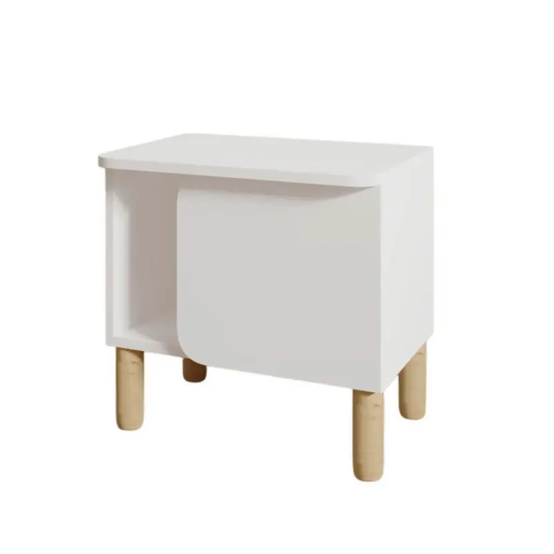 Nachttisch in Wei&szlig;