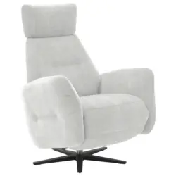 Relaxsessel in Textil Ecru