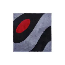 Bidet-Vorleger Grau, Schwarz 60/60 cm