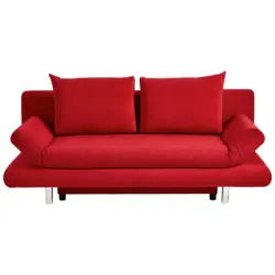 Schlafsofa Sorini in Mikrofaser Rot