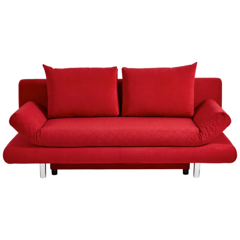 Schlafsofa Sorini in Mikrofaser Rot
