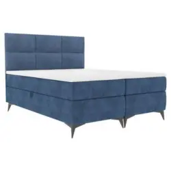 Boxbett 180/200 cm in Dunkelblau