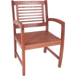 Gartenstuhl in Holz Eukalyptusholzfarben