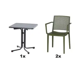 Gartengarnitur 3-teilig