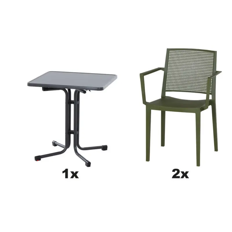 Gartengarnitur 3-teilig