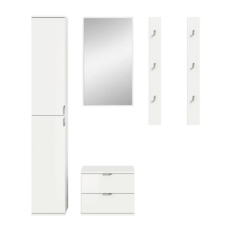Garderobe 5-teilig in 148/193/34 cm
