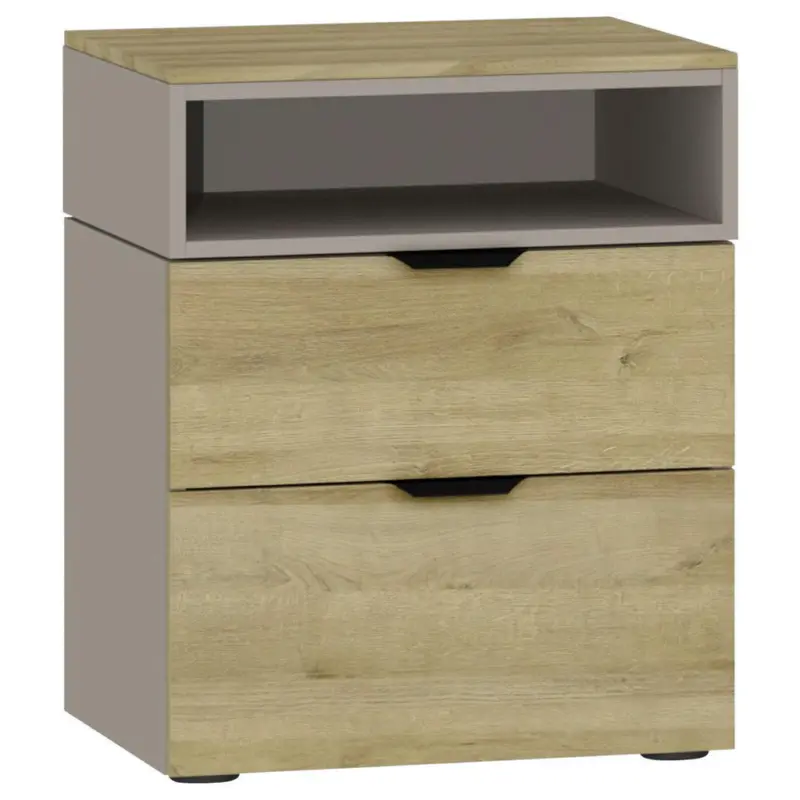 Nachtk&auml;stchen in Eichefarben, Hellbraun