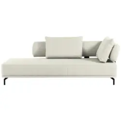 R&eacute;camiere Palio in Flachgewebe Naturfarben