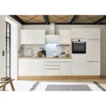 XXXLutz Lauterach - Ihr M&ouml;belhaus bei Bregenz K&uuml;chenblock 340 cm in Eiche Artisan, Wei&szlig; Hochglanz