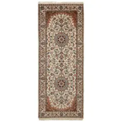 Orientteppich 80/200 cm Nain Cream Creme