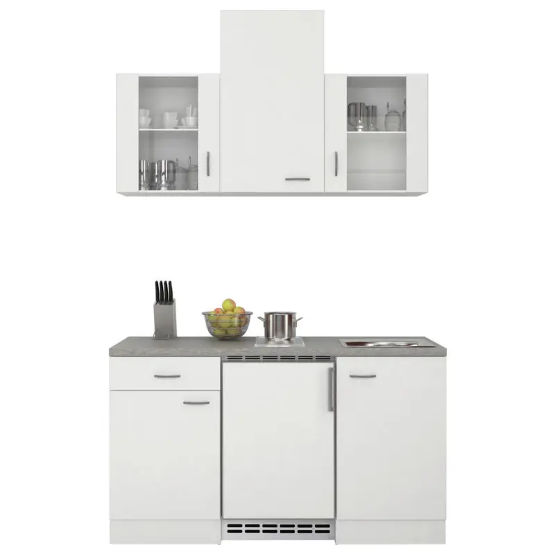 Minik&uuml;che 150,5 cm in Wei&szlig;