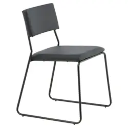 Stuhl-Set 2 St&uuml;ck abwischbar Lederlook (vegan)