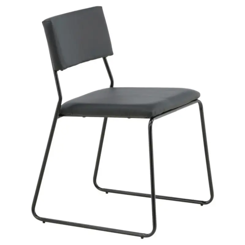 Stuhl-Set 2 St&uuml;ck abwischbar Lederlook (vegan)