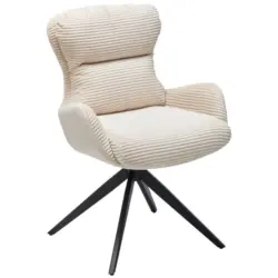Armlehnstuhl Sitzfl&auml;che 360&deg; drehbar Cord