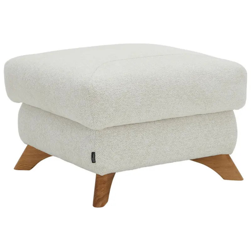 Hocker in Textil Creme