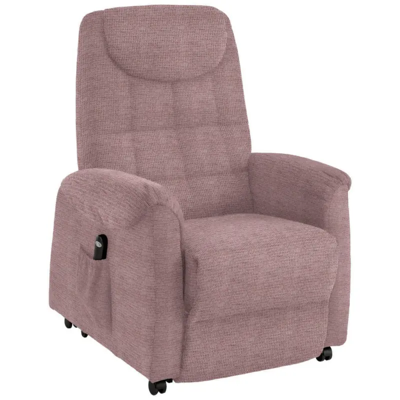 Fernsehsessel in Mikrofaser Altrosa