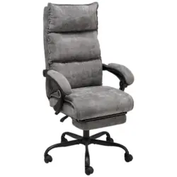 Drehstuhl in Chenille Grau