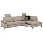 XXXLutz Lauterach - Ihr M&ouml;belhaus bei Bregenz Ecksofa Sense in Cord, Velours Hellbraun