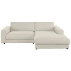 Ecksofa in Cord Naturfarben 270/190 cm