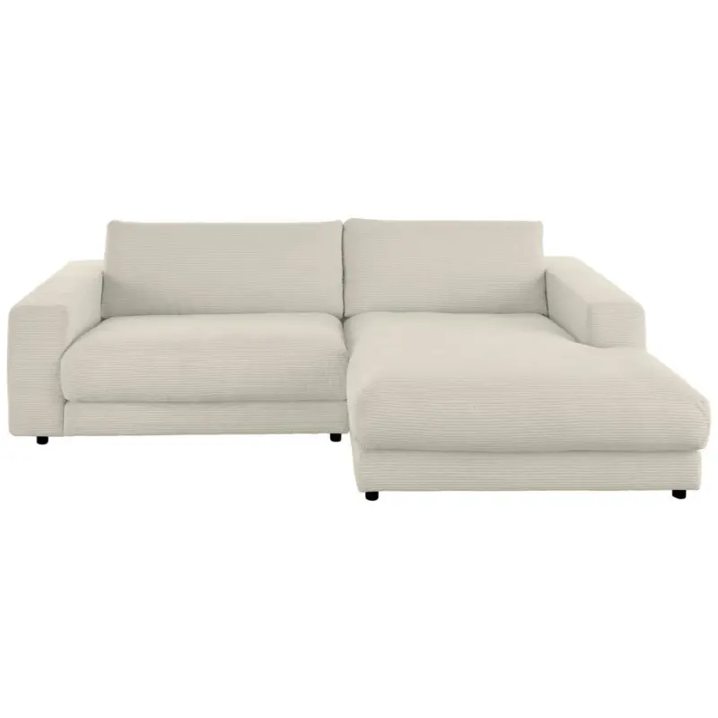 Ecksofa in Cord Naturfarben 270/190 cm