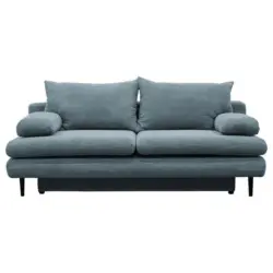 Schlafsofa in Cord T&uuml;rkis
