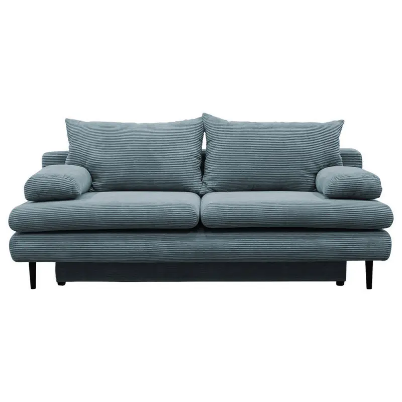 Schlafsofa in Cord T&uuml;rkis