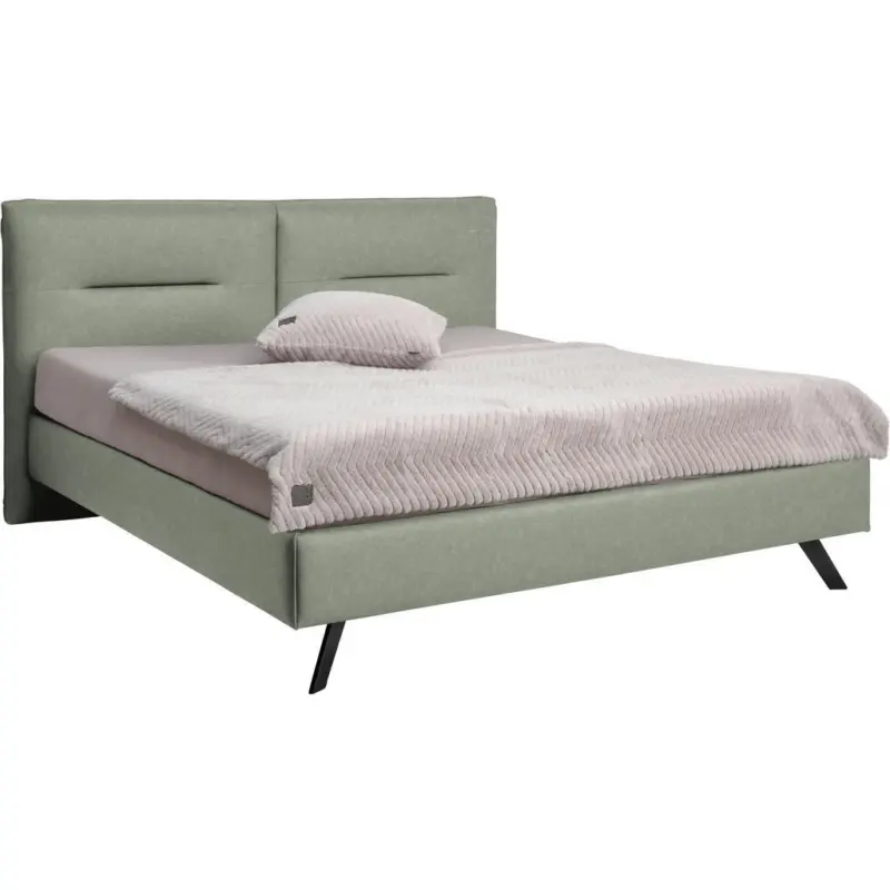 Polsterbett Platinfarben 200/200 cm