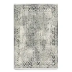 Webteppich 140/200 cm Positano Creme, Grau, Hellgrau, Dunkelgrau